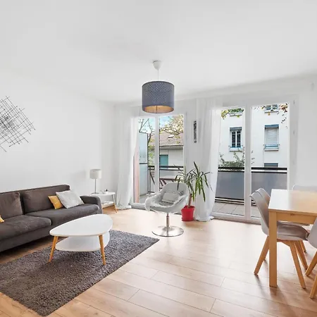 Apartment Charming 4 Guests With Balcony Montchat Edouard Herriot Lyon